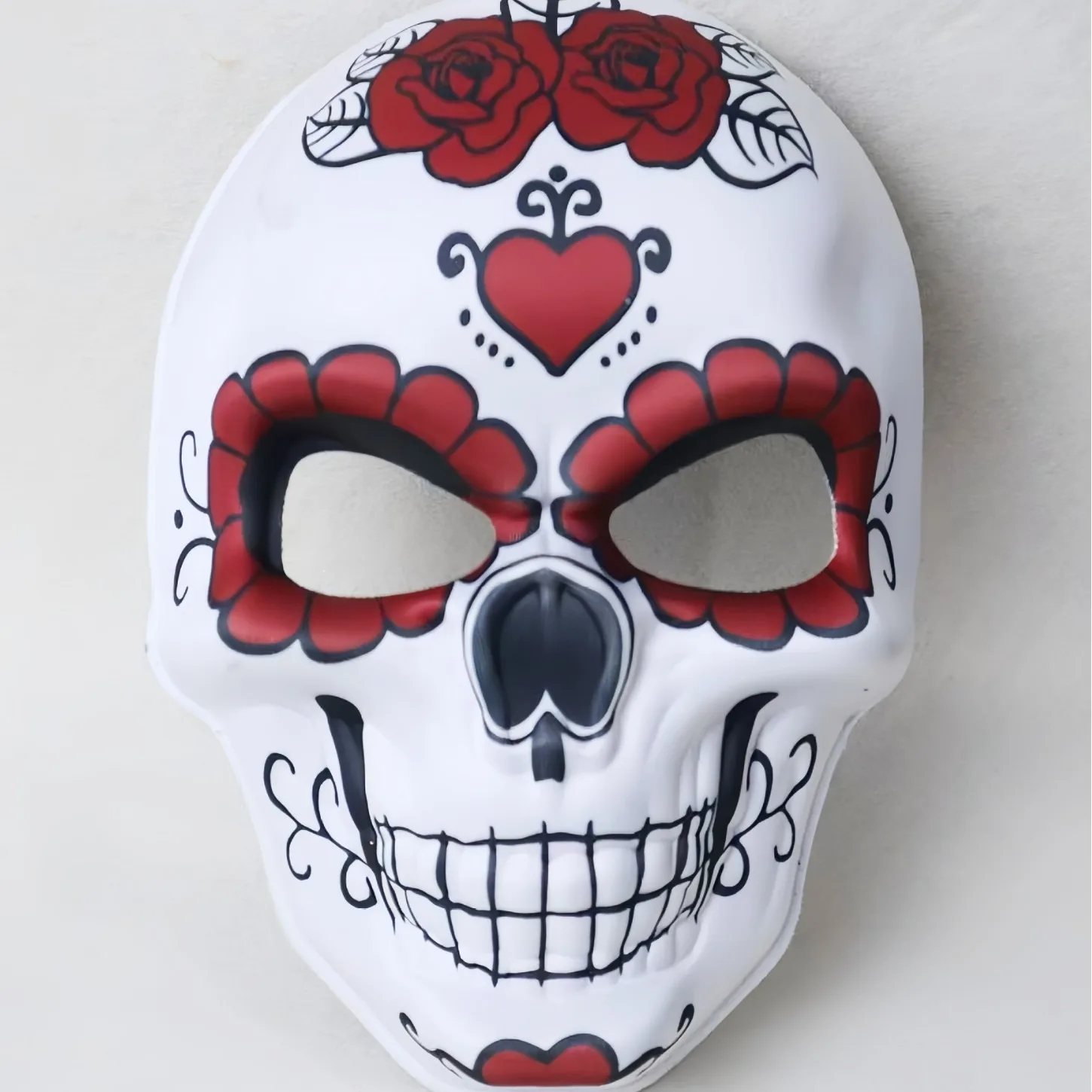 Máscara del Día de los Muertos, Máscara de Calavera Colorida, Espuma EVA, Esqueleto de Azúcar, Accesorios de Payaso para Carnaval, Fiesta de Halloween, Cosplay, Ambiente Festivo