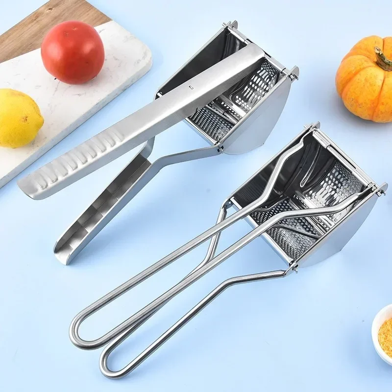 Potato Ricer Heavy Duty Stainless Steel Masher&Ricer Kitchen Tool Press Mash Perfect Mashed Potatoes Cutter Fruit&Vegetable Tool