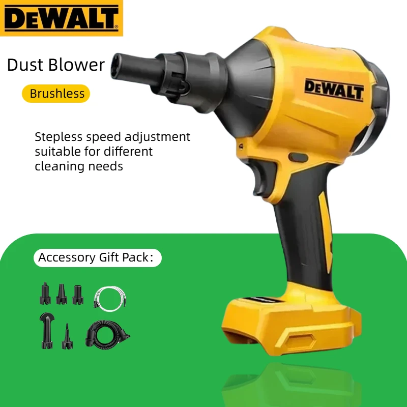 DEWALT Multifunction Dusting Machine: Brushless Cordless Air Blower with Nozzle for Cleaning & Inflating (Bare Tool) - view 2