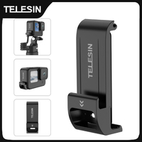 TELESIN For GoPro 12 hero 11 10 9 Waterproof Side Cover Easy Removable Type-C Charging Cover Port For GoPro  12 Hero 11  Battery