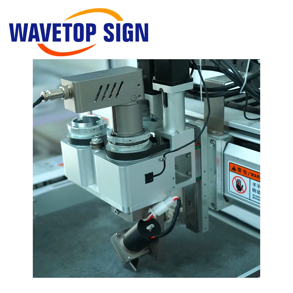 WaveTopSign Vibrating Oblique Knife Cutter Thickness 17mm Vibrating Knife Head for Soft Glass PVC Honeycomb Board and KT Board