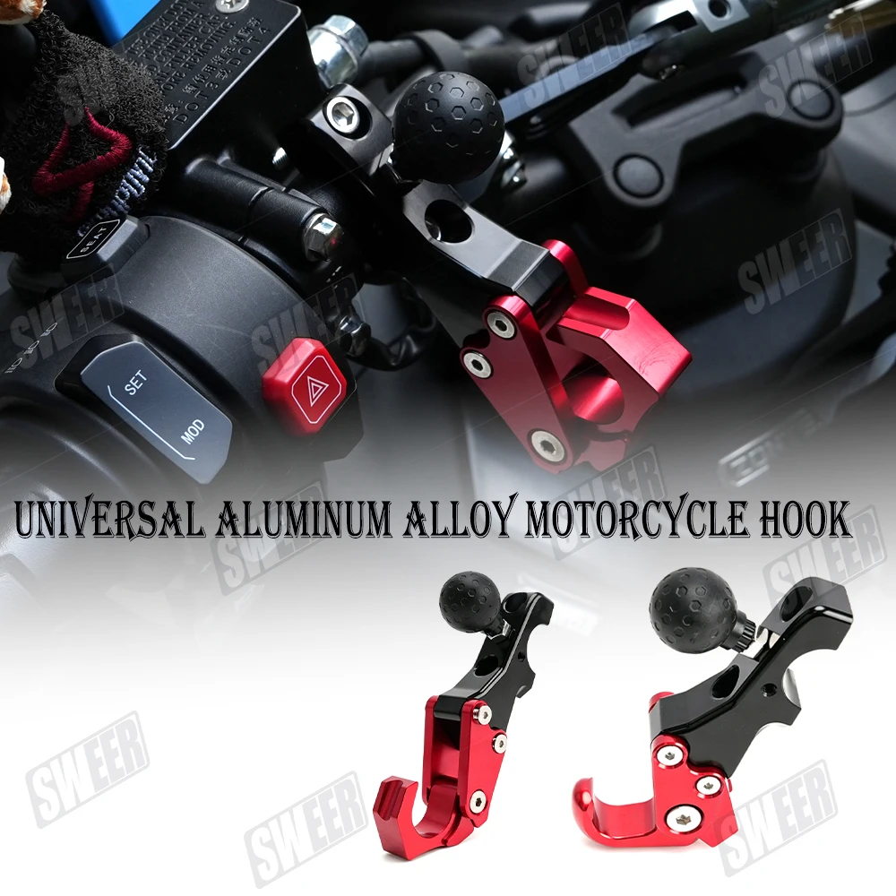 Universal aluminum alloy compatible 22-25 PCX160 motorcycle handlebar hook foldable front storage modification part