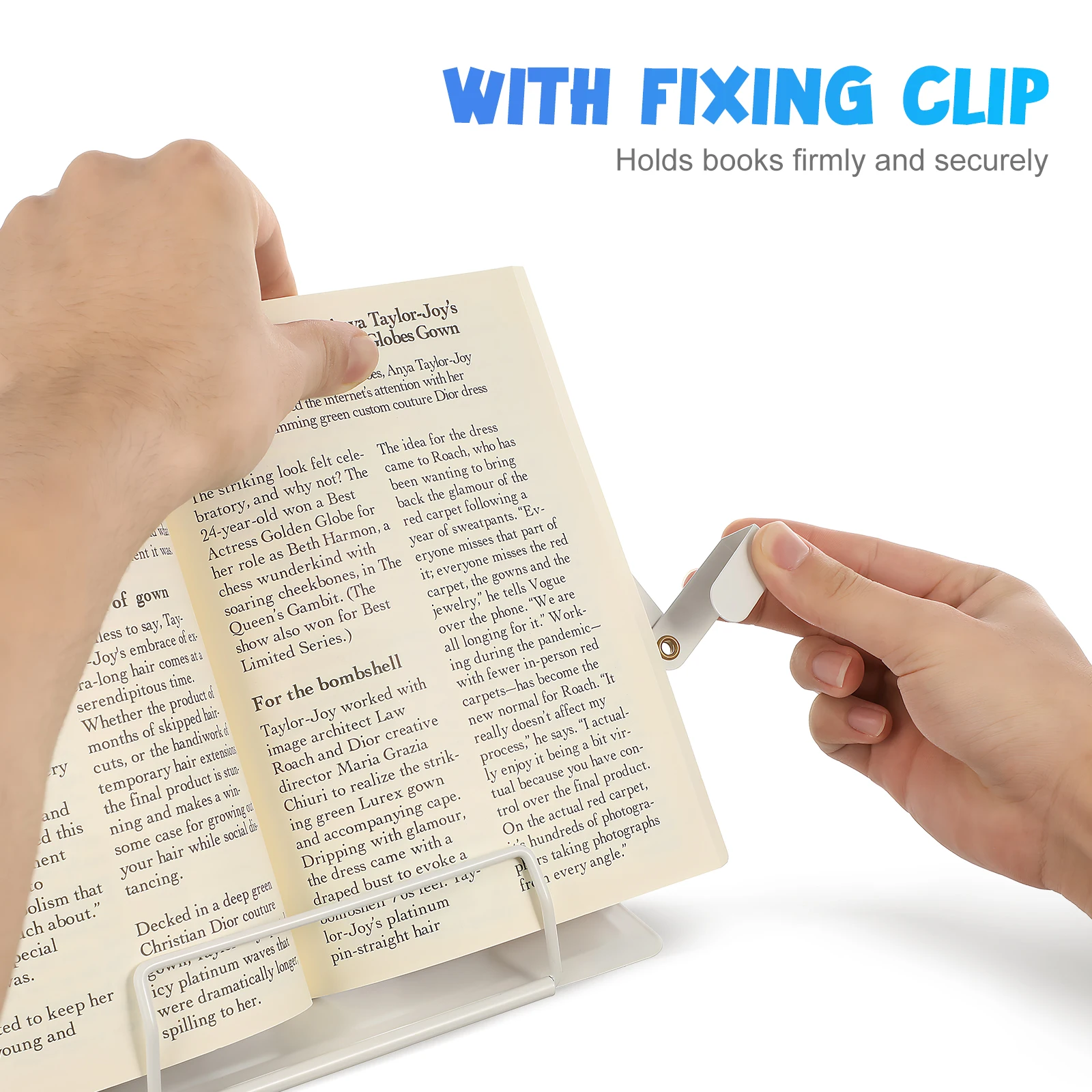 Reading Stand Desk Desktop Book Accessories Holder Standing Plastic Rest for Document