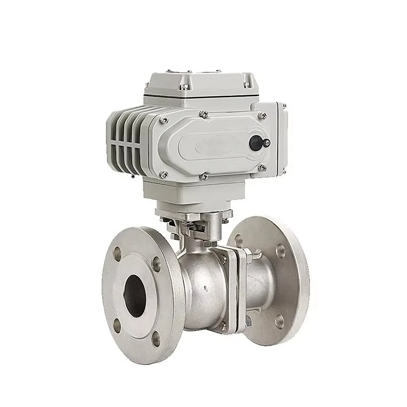 High Quality Fluid Control Stainless Steel Air Water Actuated Pneumatic Flanged Ball Valve