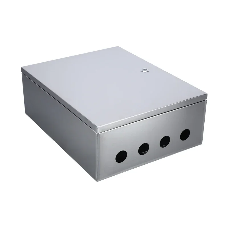 304 Waterproof Electrical Stainless Steel Distribution Box Wall-Mounted Stainless Steel Enclosures Steel Industrial Panel Board