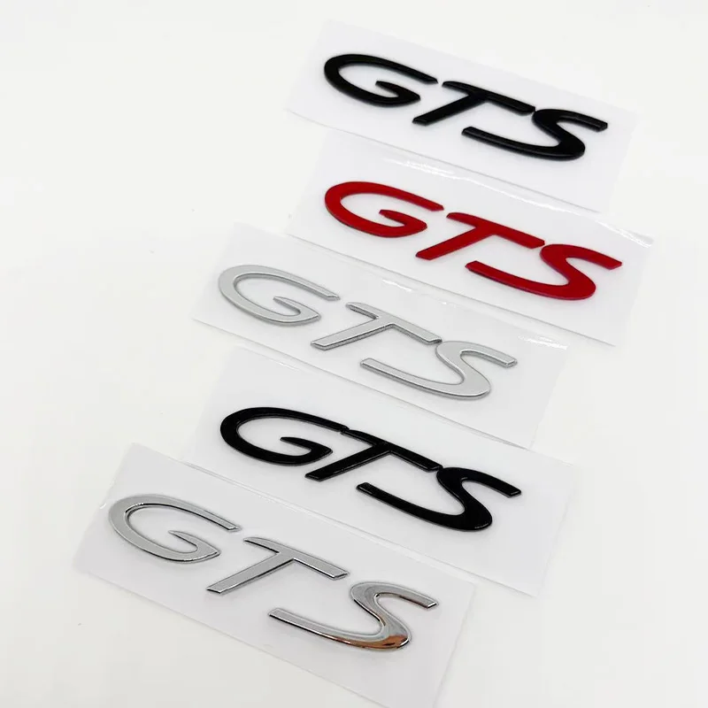 Image of 3D ABS Auto-Buchstaben-Emblem Heckklappen-Aufkleber Abzeichen Sticker für Porsche Cayenne Macan Turbo GTS Panamera 911 Carrera 718 Electric