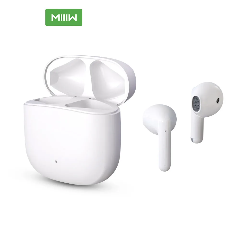 MiiiW TWS Earphones Marshmallow Bluetooth headset Compatible White Ultra-small Body Comfortable In-ear 13mm Large Dynamic