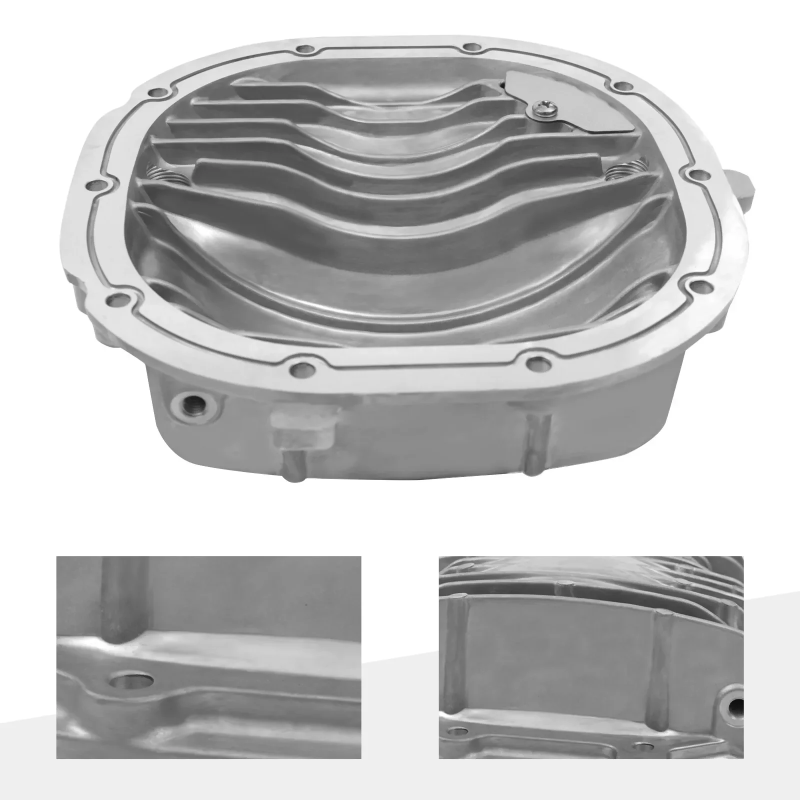 フォード マスタング 8.8インチ アルミ ディファレンシャル カバー 1985-2014 - フィン付きリアアクスル放熱、ダイレクトフィット (米国高速発送)