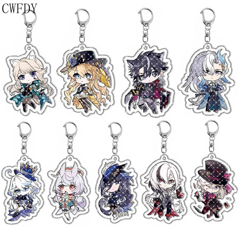 20 Stück Großhandel Arcylic Schlüsselanhänger Spielzubehör Rucksack Anhänger Chaveio für Frauen Männer Schmuck Cosplay Requisiten – Detail 4