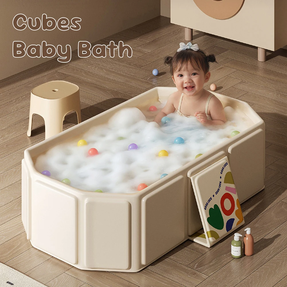 Baignoire pliable pour bébé, pour nourrissons et tout-petits, avec sortie de vidange, lavabo de douche pour tout-petits