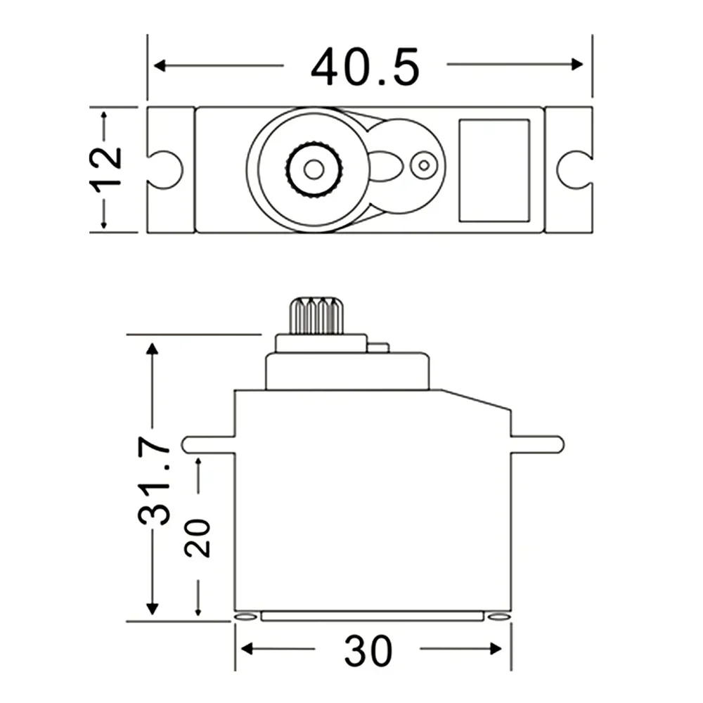 JX Servo PS-1171MG 17g 3,5KG Drehmoment Metallgetriebe Analog Mini Core Servo für RC Mini Hubschrauber Flugzeug Roboter DIY RC Modellteile – Detail 4