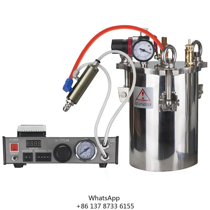 Dispensador de pegamento, barril de presión Manual, máquina mezcladora de pegamento de 2 componentes, máquina dispensadora de llenado de pegamento semiautomática
