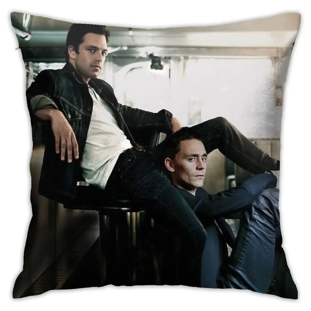 Sebastian Stan And Tom Hiddleston 1 Dakimakura Pillow Case Pillow Cover Dakimakura Body Pillow Case Body Pillow Anime 45x45cm