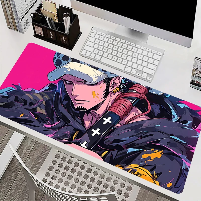

Mousepad Laptop Office Cabinet Keyboard Pad PC Desk Mat Large HD Mouse Pad Non-slip Rubber One Piece Trafalgar Law Extended Pad