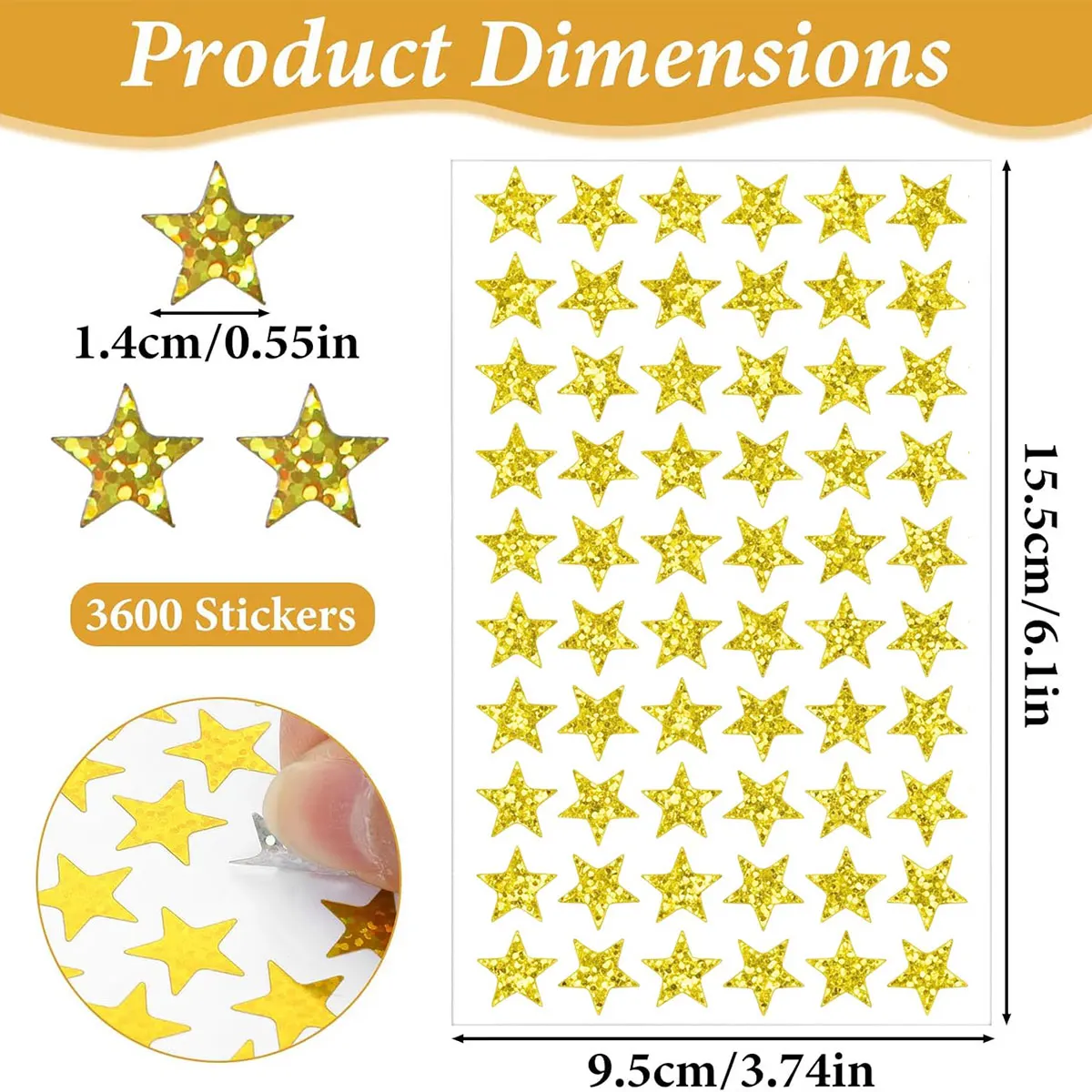 1.4cm Mini Holographic Foil Star Stickers 600‑2100Pcs Reward Stickers Student Behavior Chart Planner Classroom Craft Stickers