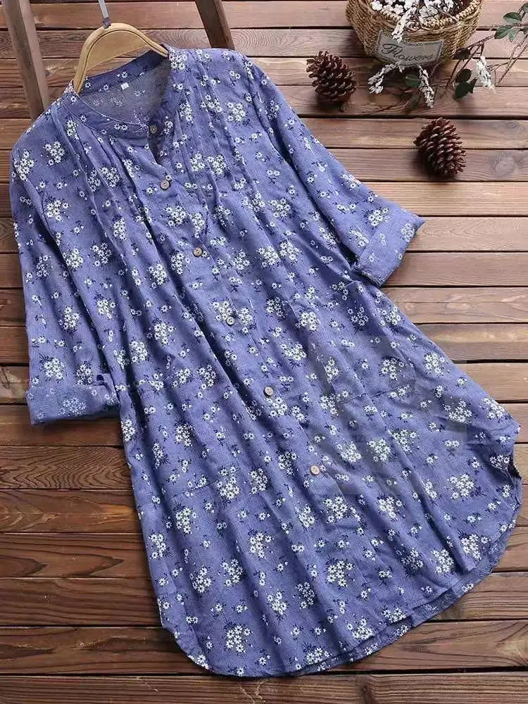 فستان نسائي أنيق وعصري بتصميم فضفاض وطويل للربيع والخريف، إطلالة كاجوال أنيقة، وصول جديد لموسم الربيع والصيف