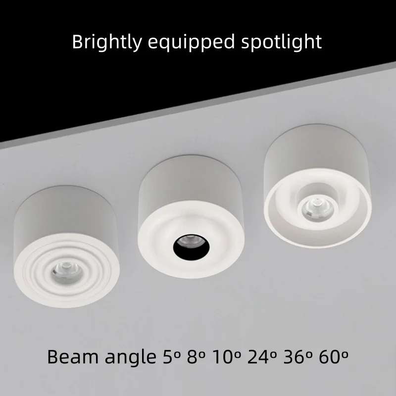 

Brightly decorated small beam spotlight ceiling household anti-glare ceiling lamp 3°8°10º small angle porch atmosphere lamp