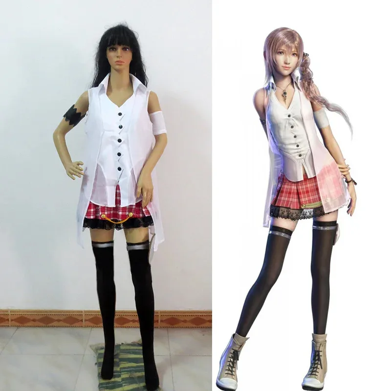 

lili 123Final Fantasy FF XIII 13 Sierra Serah Farron Halloween Fantasia Cosplay Costume