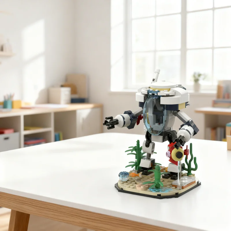 

232pcs MOC Prawn Suit Space Model Building Blocks DIY Gift Creative Collectible Display Decor Premium Adult Kids Desk Home Toy