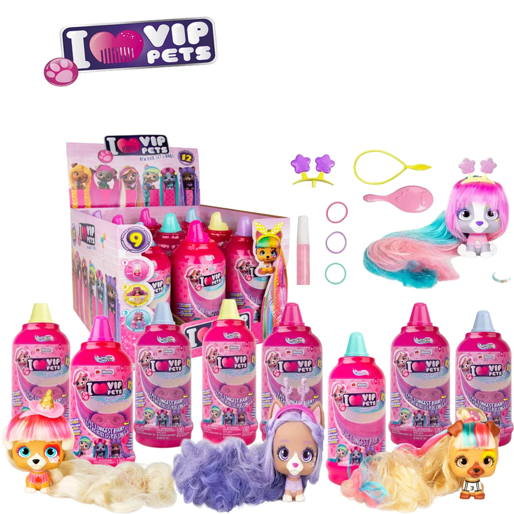 

I Love Vip Pets Surprise Hair Reveal Reborn Doll Surprise Tress Long Hair Styling for Dolls with Hair for Hairstyles Toys Doll