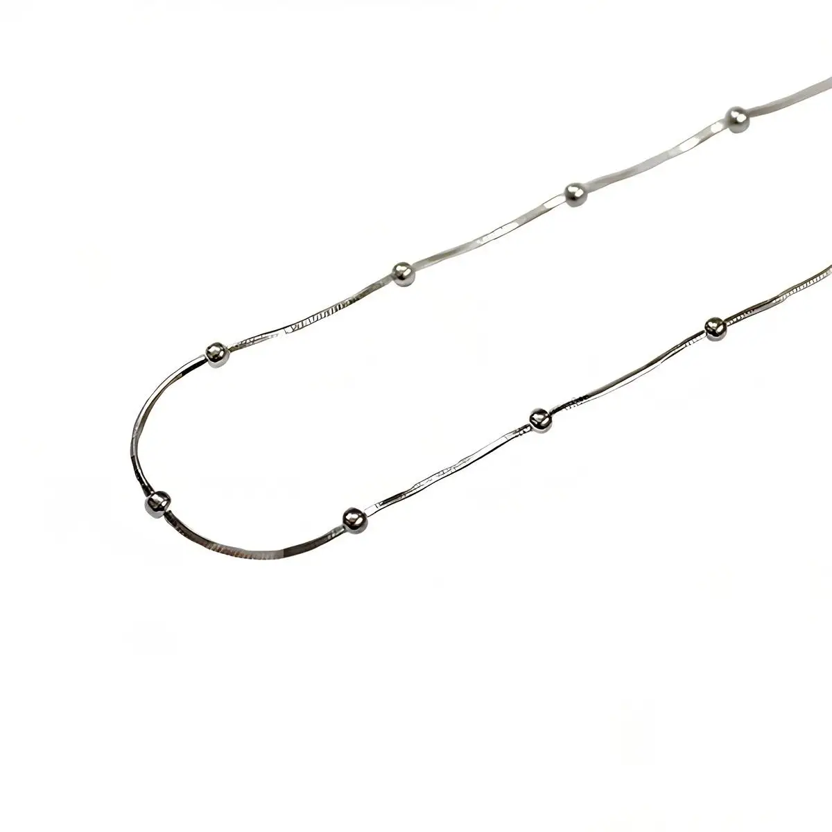 

Hot Sale Minimalist Simple 925 silver Chain Necklace for Women Dainty Snake Chain Choker Necklace Gifts