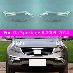 For Kia Sportage R 2009-2014  Headlight Cover Transparent Headlamp Shell Lamp Shade Lens Replace Original Lampshade Plexiglass