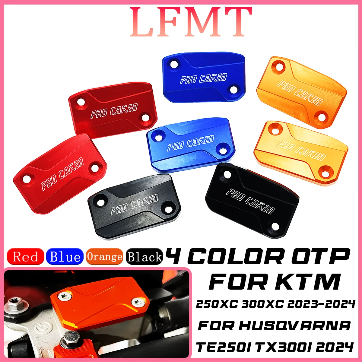 

Motorcycle CNC Front Brake Clutch Fluid Reservoir Cover Cap For KTM EXC EXCF XCW SX SXF XC 125CC-500CC 2017-2023 Husqvarna FE FC