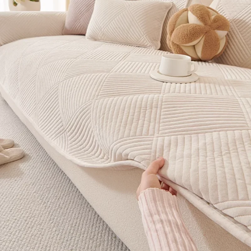

Thicken Short Plush Sofa Slipcover Non-slip Soft Sofa Towel Couch Cushion Seat Cover for Living Room Modern Home Decor 소파 쿠션