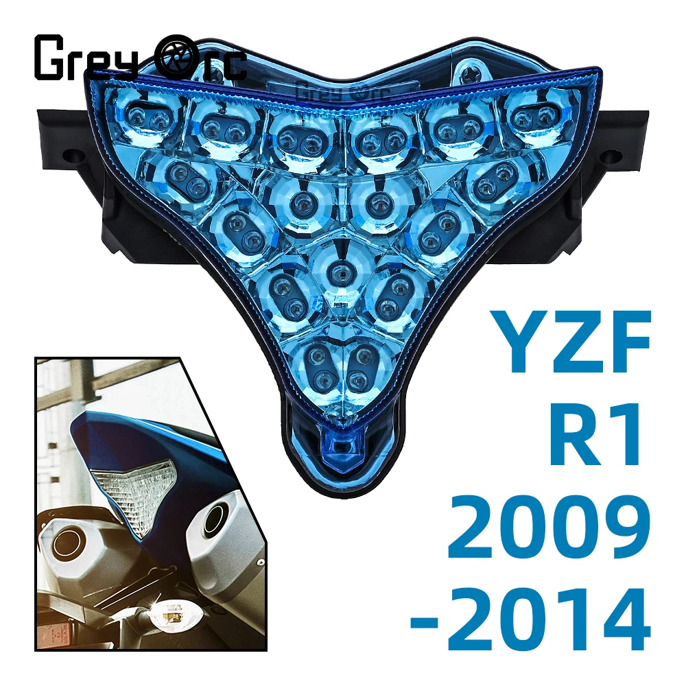 NLITG For Yamaha YZF R1 2009-2014 Rear Tail Light Integrated LED Brake Turn Signal Kit for Motorcycle