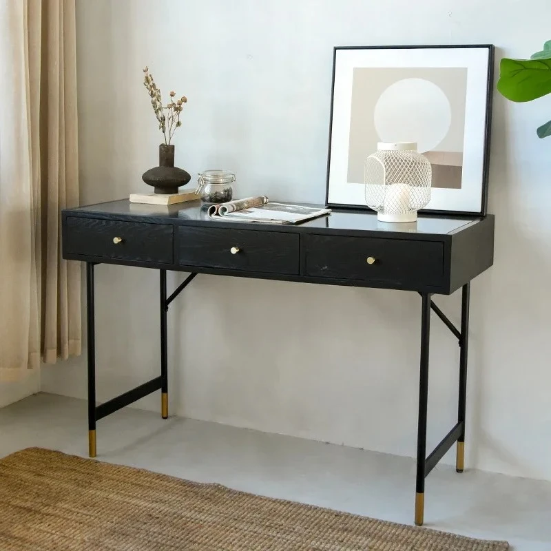 

Nordic simple light luxury desk small apartment bedroom Changhong glass computer desk