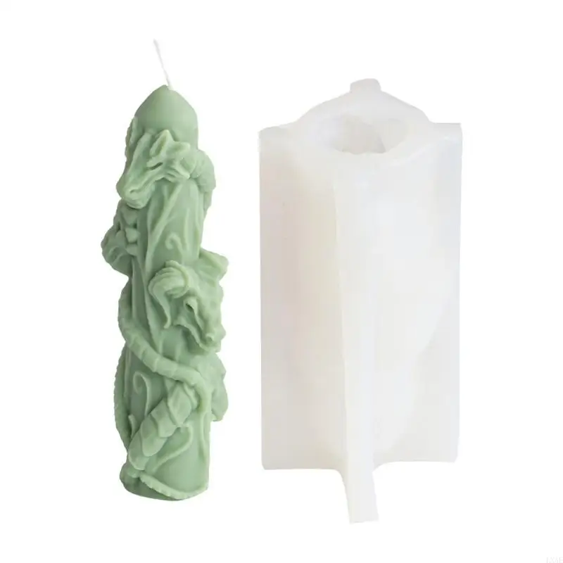 

Легко демонтируемая силиконовая форма с двойной головкой, форма для конского столба для свечей, форма для ароматерапии на для