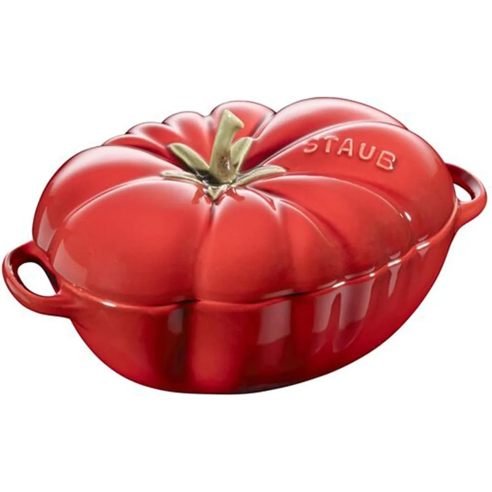 

Ceramics Dutch Oven Small Tomato Cocotte Cherry Red 16 Ounce Mini Pot