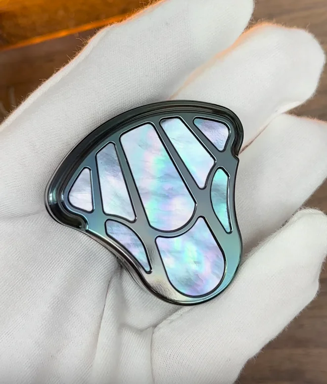 Brinquedo usado de descompressão EDC KAIS Joyful Zirconium Rainbow fidget slider