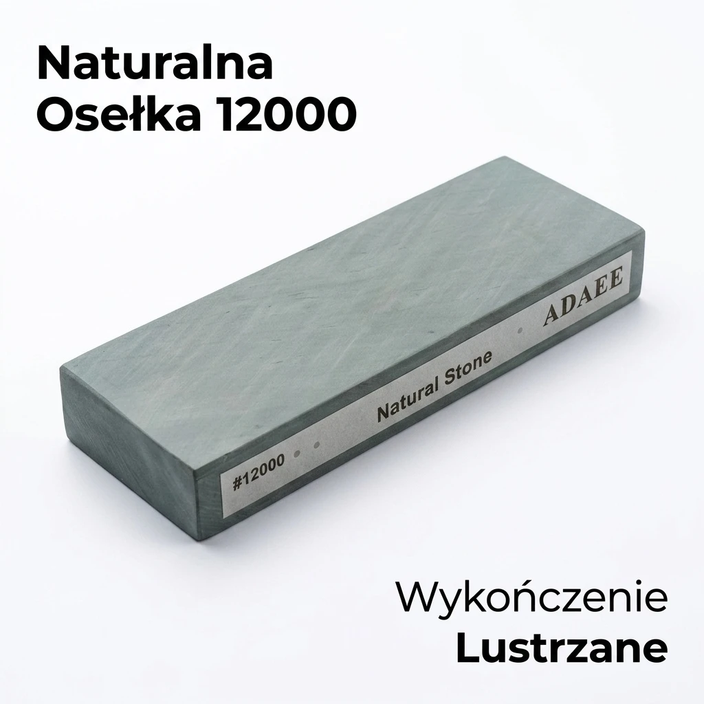 ADAEE Natürlicher Schleifstein Xingzi Körnung 12000, Professioneller Schleifstein 200x75x29mm 1,22kg, Spiegelfinish für Kochmesser und Thros, Extra Dick, Splash & Go Technologie