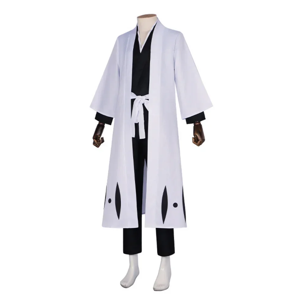 Anime Bleach Aizen Sousuke Cosplay Costume Adult Unisex Thousand Year Blood War Gotei 13 Team 5 Captain Robe Kimono Suit Outfit