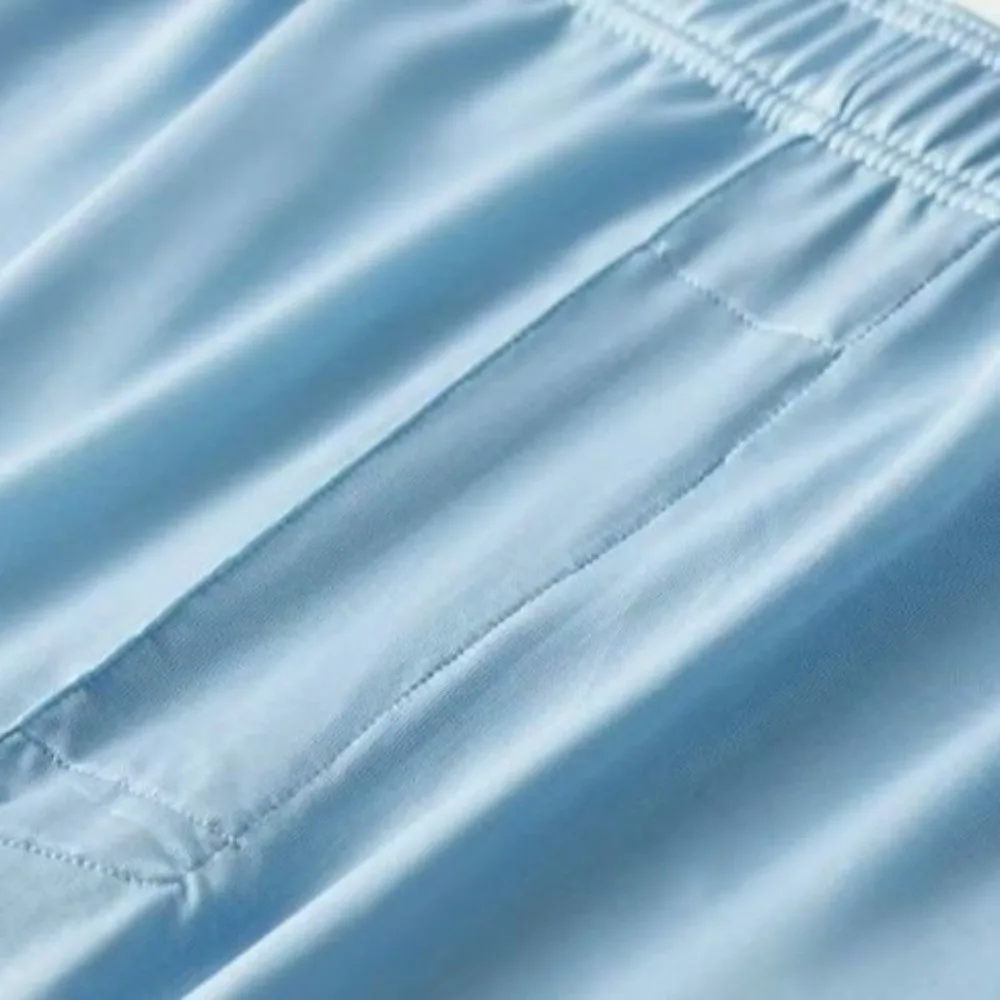 

Мягкие однотонные мужские трусы-боксеры со средней талией, большие размеры, мужские трусы из ледяного шелка, эластичное нижнее белье, шорты, трусы для мальчиков