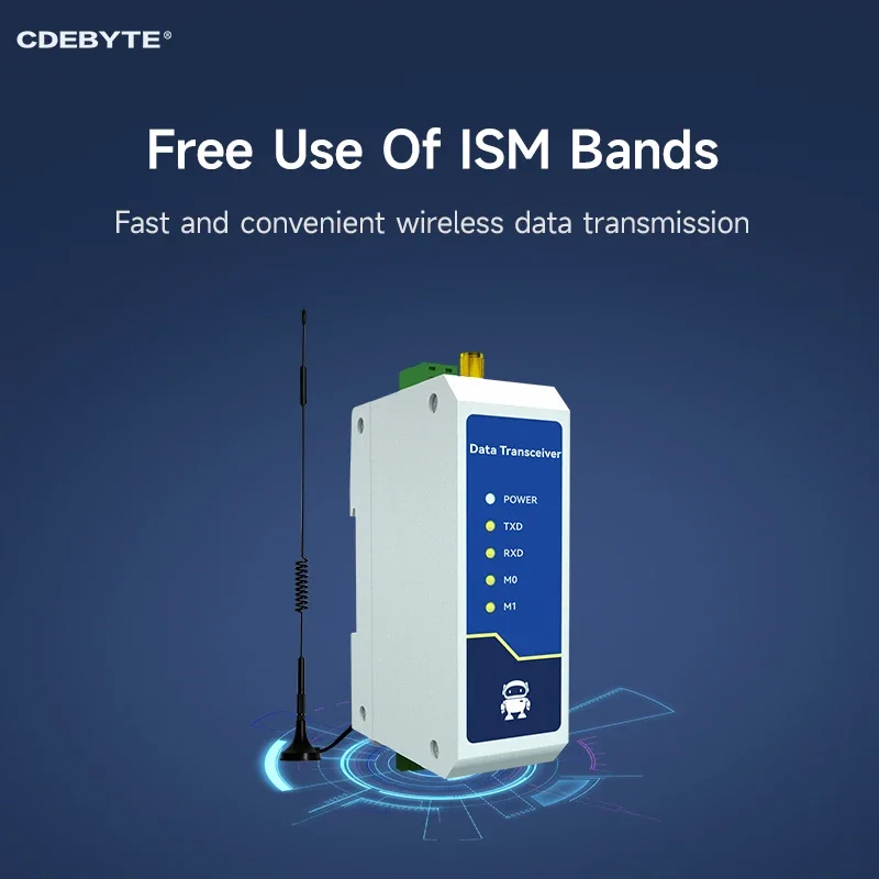 LoRa 433MHz RS485 Wireless Data Transeiver  30dBm 3KM CDEBYTE E95-DTU(433C30-485) Modbus High-speed Continuous Transmission