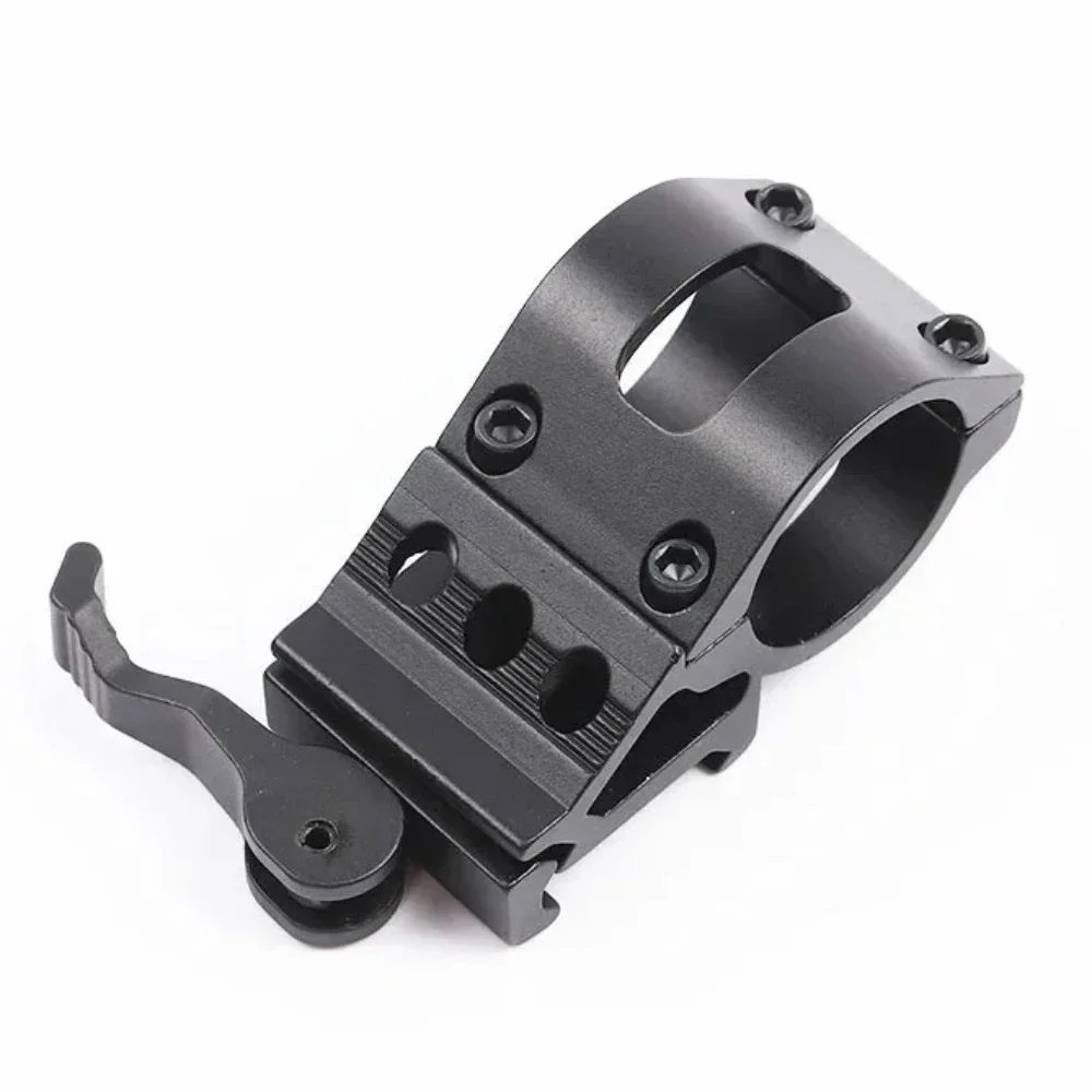 Quick Release Flashlight Tube Clamp 21mm Slot with Wrench 25.4mm Diameter Aluminum Alloy Sight Clamp Gun Accessories