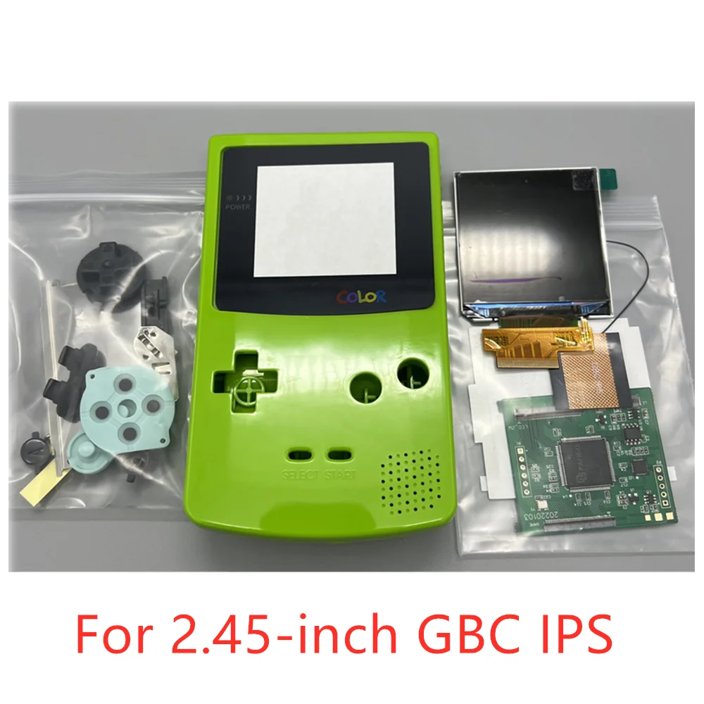 

Original Size New 2.45 GBC IPS high Brightness LCD Screen for Nintendo Gameboy Color GBC LCD and New Shell