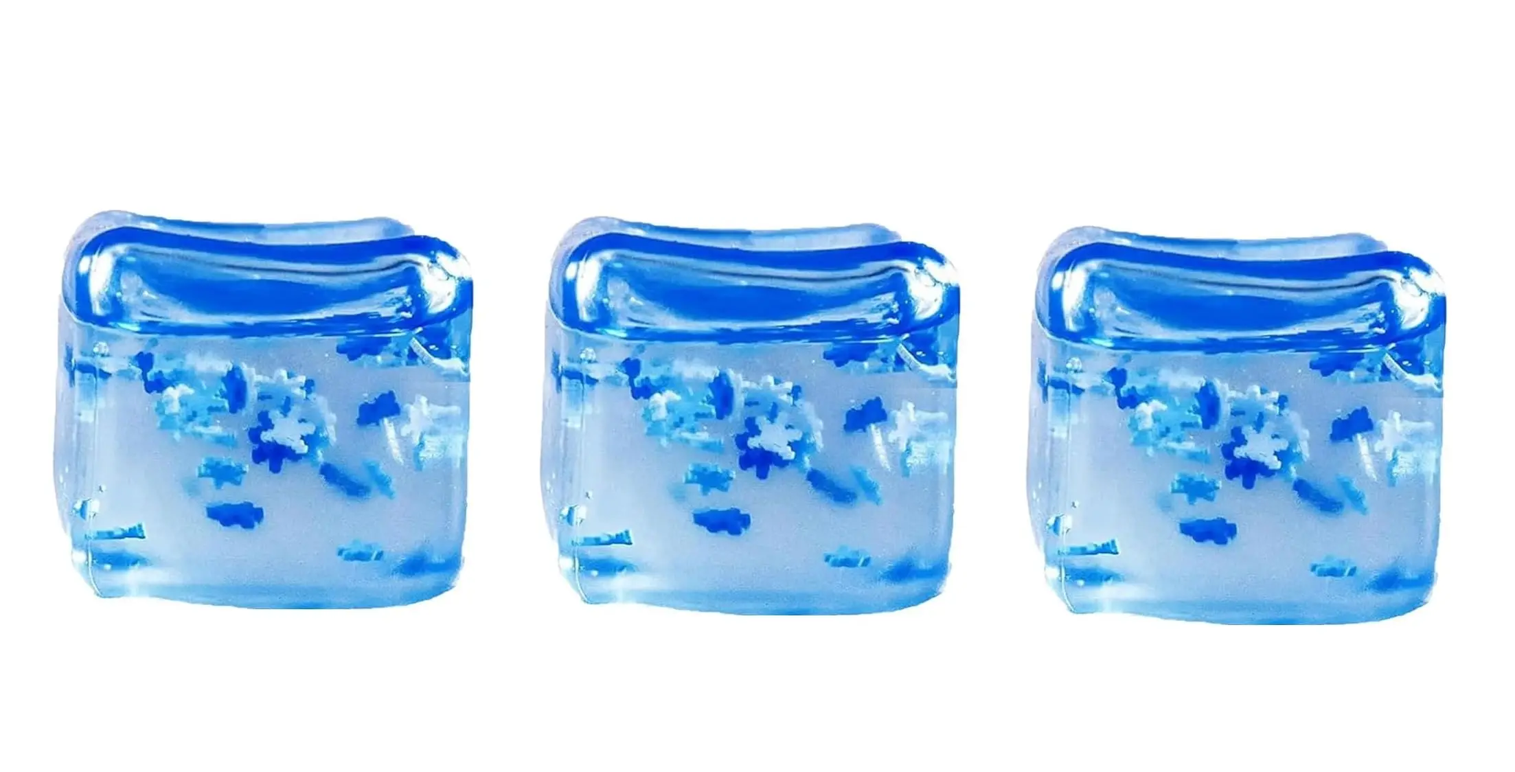 Squishy Stress Cube Gel Fidget Toy - Zintuiglijk Sneeuwvlokspeelgoed voor kinderen en volwassenen, perfect voor klas- en kerstcadeaus