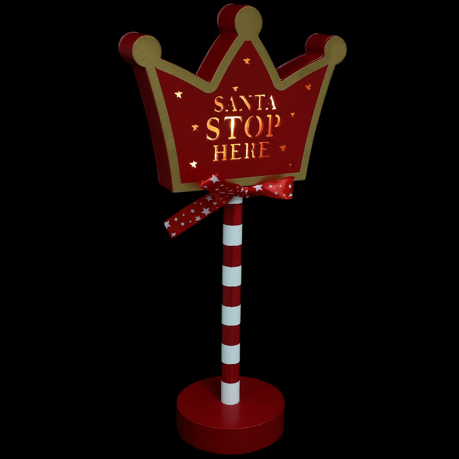 Christmas Decorative Lamp Wood Xmas LED Light for Tabletop Porch Home Decor Festive Night Light Indoor Room Ornament