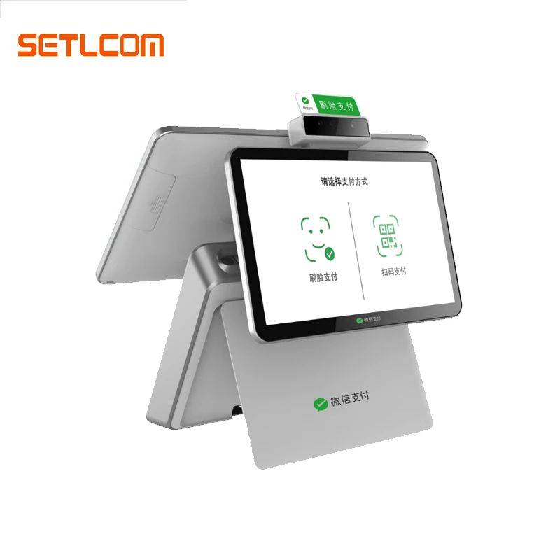 SETLCOM-caja registradora SA15 para supermercado egipcio, caja registradora pos de 15 pulgadas en línea con cajón de caja registradora
