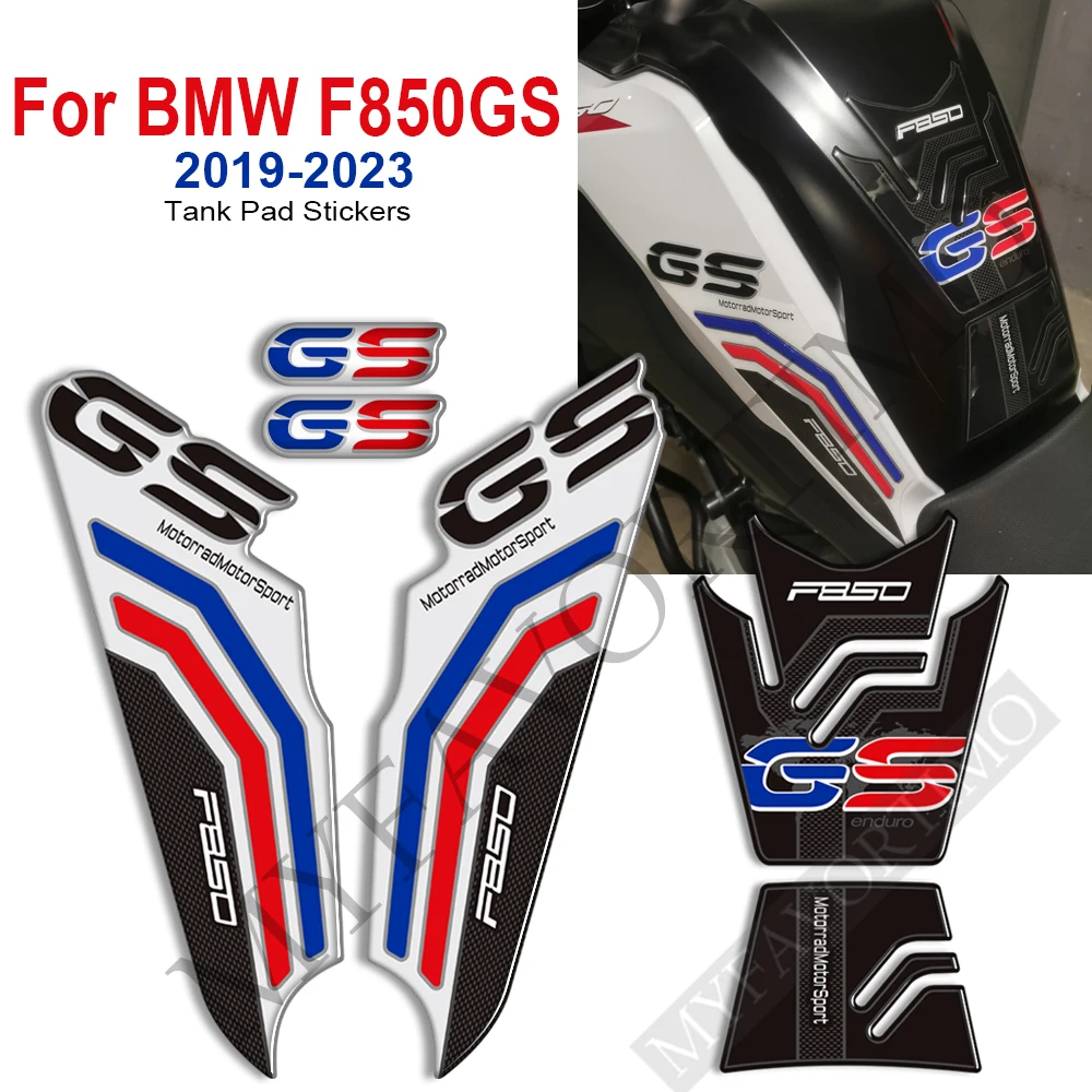 For BMW F850 F 850 GS 2019-2023 Motorcycle Stickers Decals Protection Tank Pad Grips Gas Fuel Oil Kit Knee F850GS Accessories