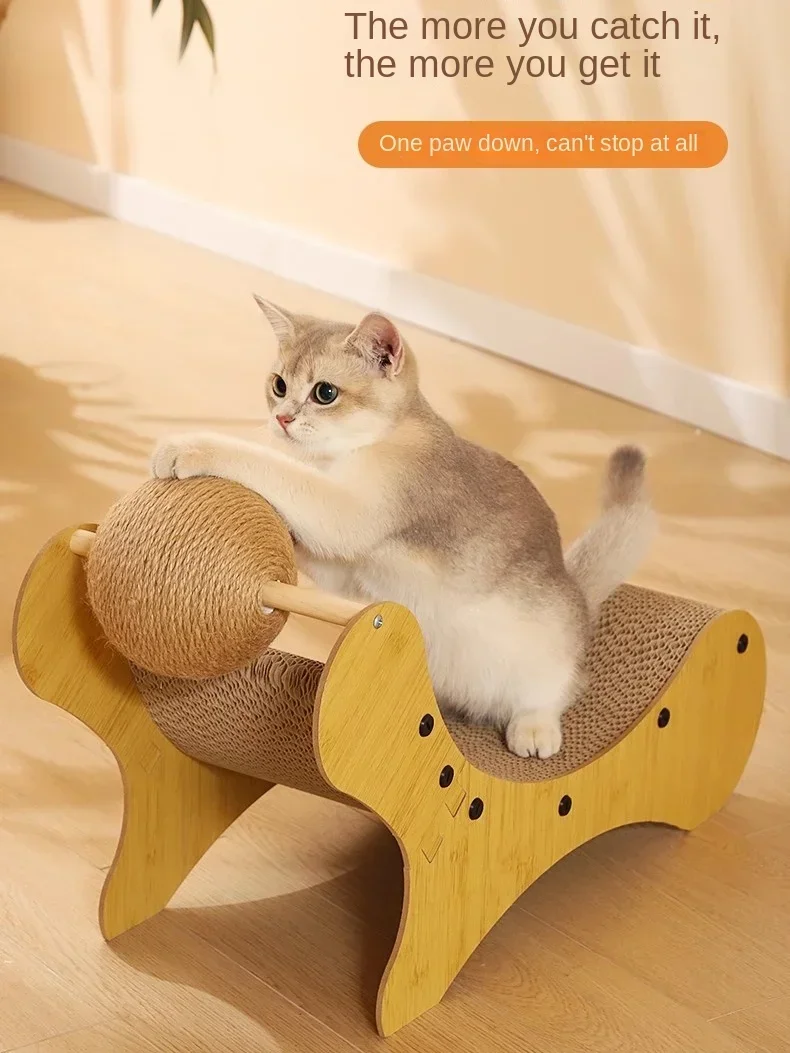 

Cat Sisal Scratchboard Cat Nest Wear-resistant Twine Cat Sofa Cat Claw Sharpening Tool Toy Sofa Scratchproof Cricket Ball