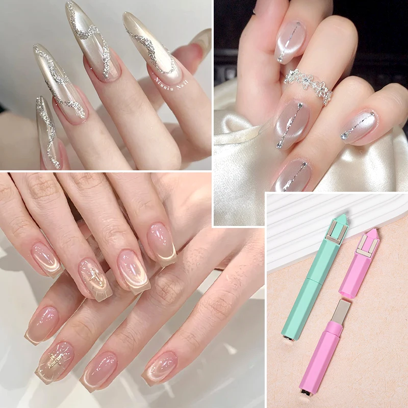 4-IN-1 Multi-Functional Magnet Cat's eye Effect - Professional Nail Art Tools and Accessories For DIY Magnetic Polish Effects