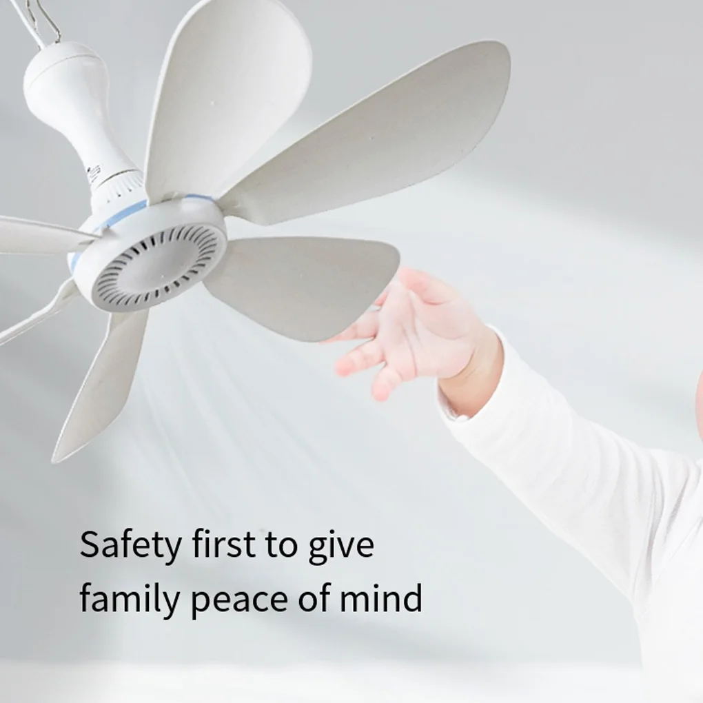 

Потолочный вентилятор, подвесные вентиляторы, бесшумные, 6 листьев, с питанием от USB, на открытом воздухе, большие для кемпинговой кровати, общежития, навес для гостиной, тип 1