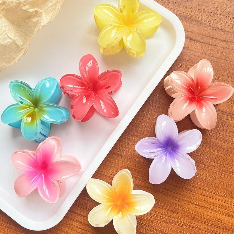 

2/4/6Pcs Bohemia Egg Flower Hair Clips Fashion Women Flower Hair Clips Vacation Barrettes Girls Hairpins Hair Accessories