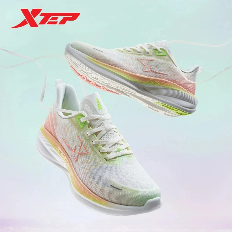 Xtep Light Form Running Shoes Women 2023 Summer Breathable Mesh Women\'s Sports Shoes Non-Slip Rebound Sneakers 877218110012