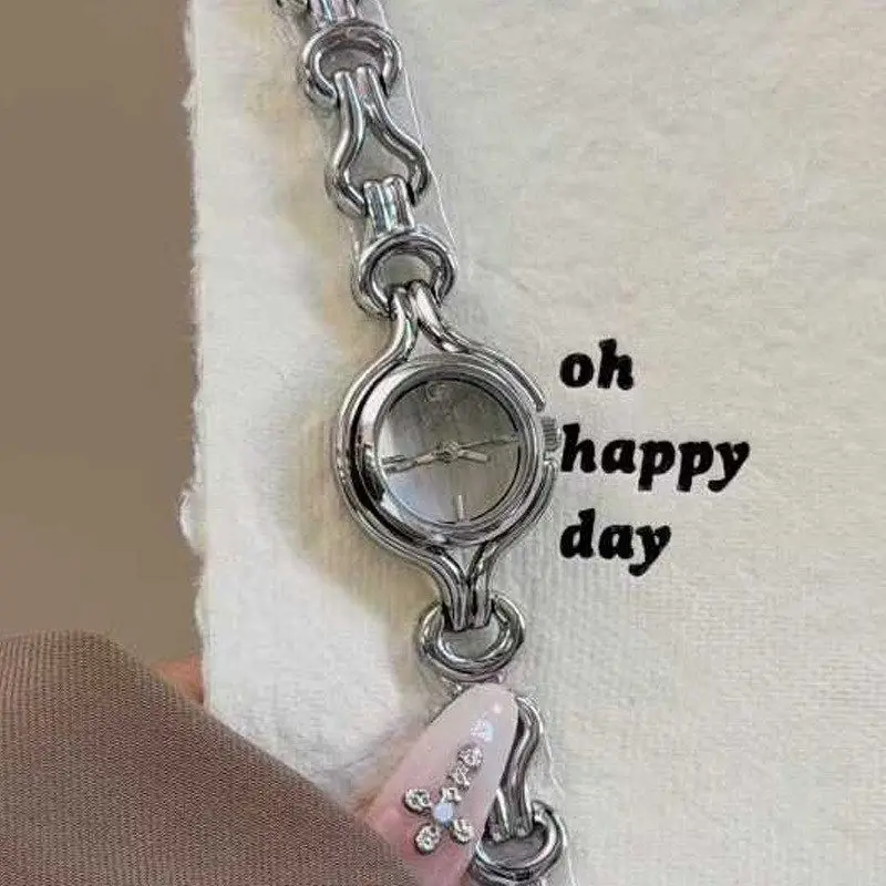 ساعة يد نسائية عالية القيمة، طراز جديد عصري، ساعة سوار ذات هيكل عظمي خفيف فاخر، ساعة نسائية عصرية. #1