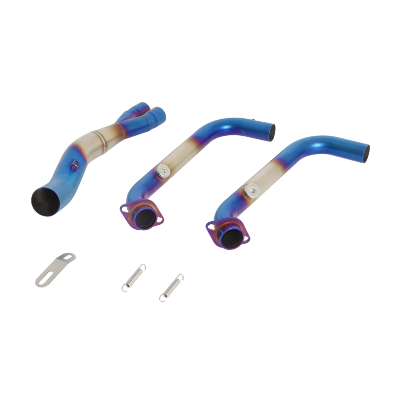 Slip On For CFMOTO 450SR-S 2023 2024 Motorcycle Exhaust Escape Systems Modified Front Link Pipe 2 Sensors Connect 51mm MufflerSl